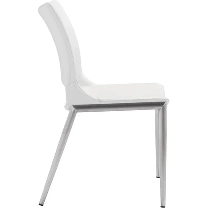 Ace Leather Armless Dining Chair 2PC
