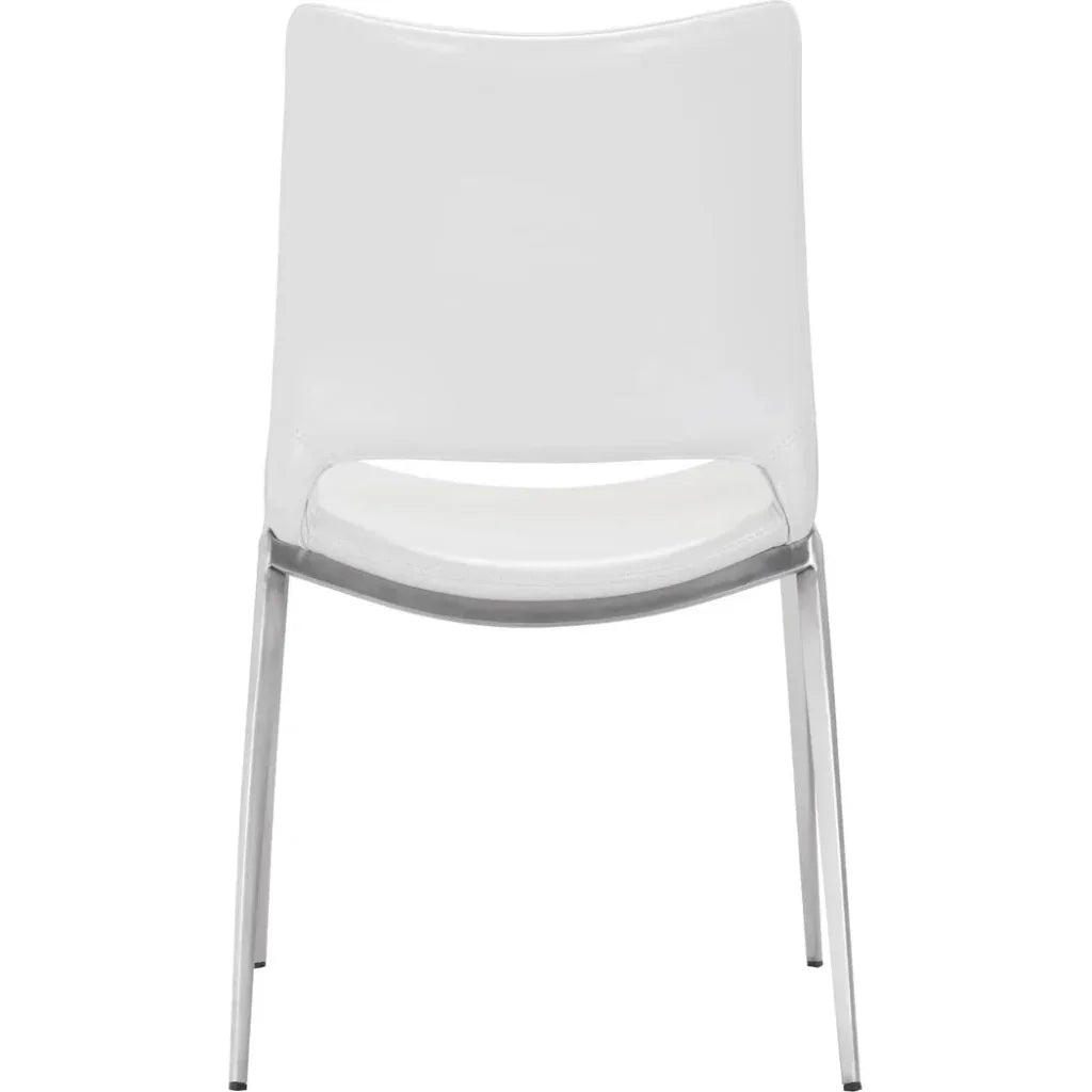 Ace Leather Armless Dining Chair 2PC