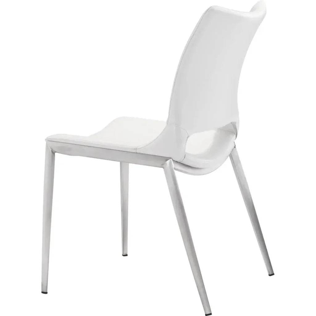 Ace Leather Armless Dining Chair 2PC