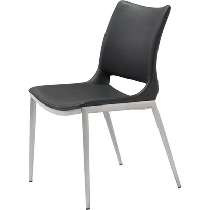 Ace Leather Armless Dining Chair 2PC