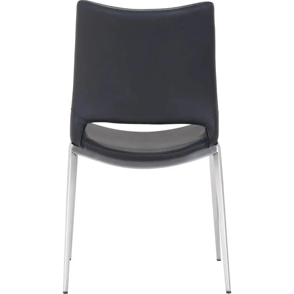 Ace Leather Armless Dining Chair 2PC