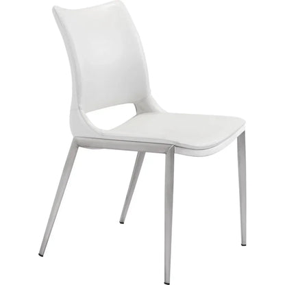 Ace Leather Armless Dining Chair 2PC