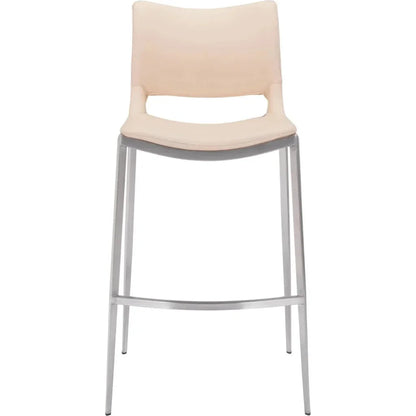 Ace Light Pink & Silver Bar Chair (Set of 2)