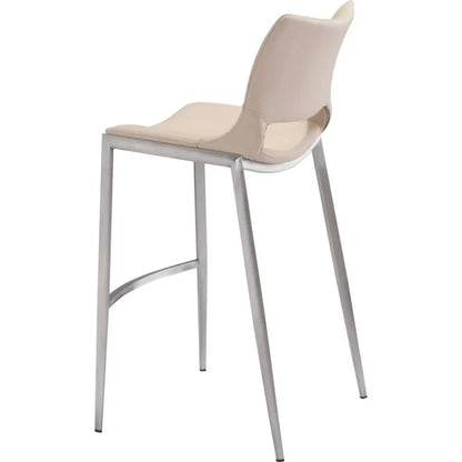 Ace Light Pink & Silver Bar Chair (Set of 2)
