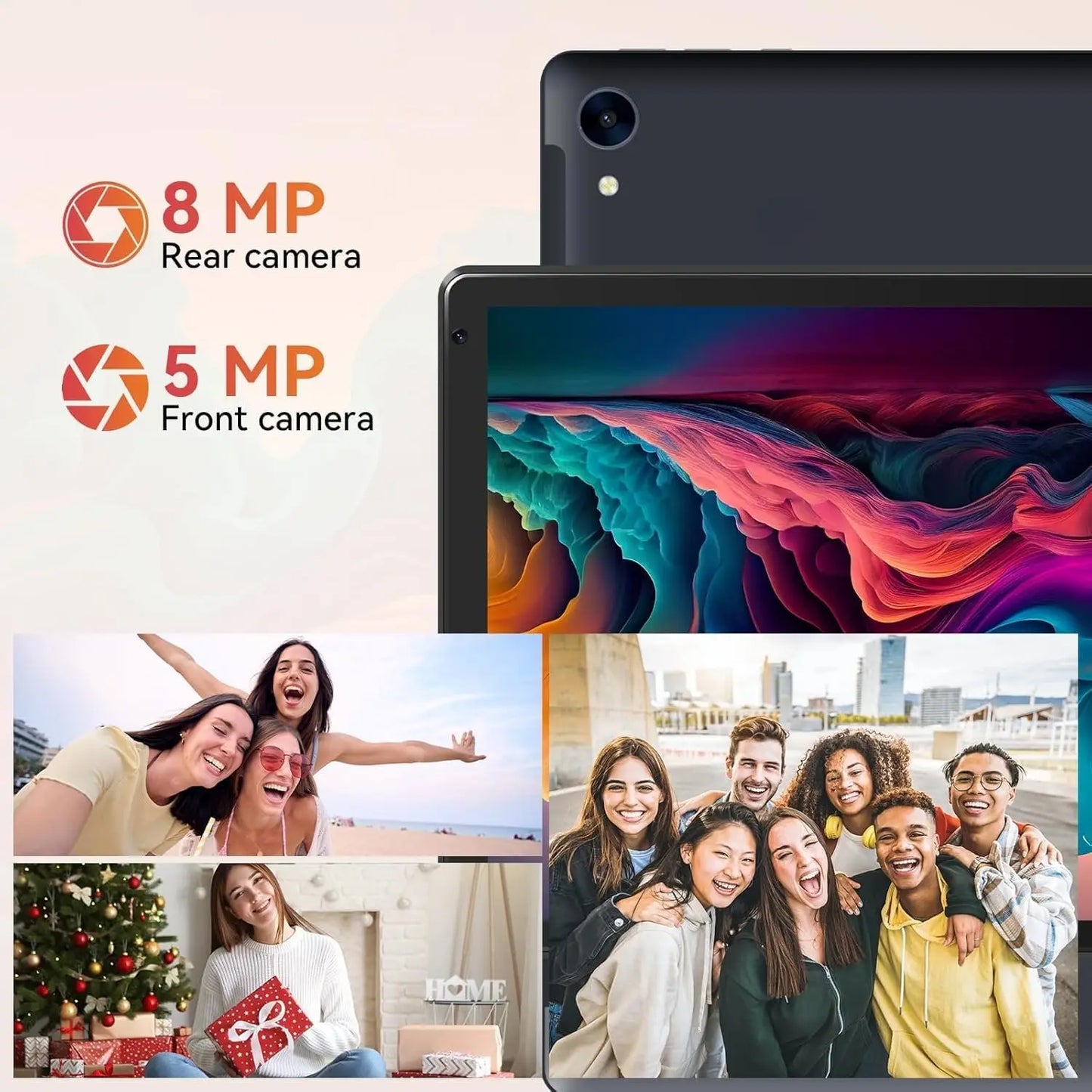 10 Inch Android 15 Tablet 8 Core Tablets 24(4+20)GB+128GB 1TB Expansion WiFi6 5MP+8MP Stylus Keyboard Mouse Headphone PC PAD Set