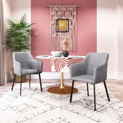Adage Dining Chair with Steel Frame 2PC