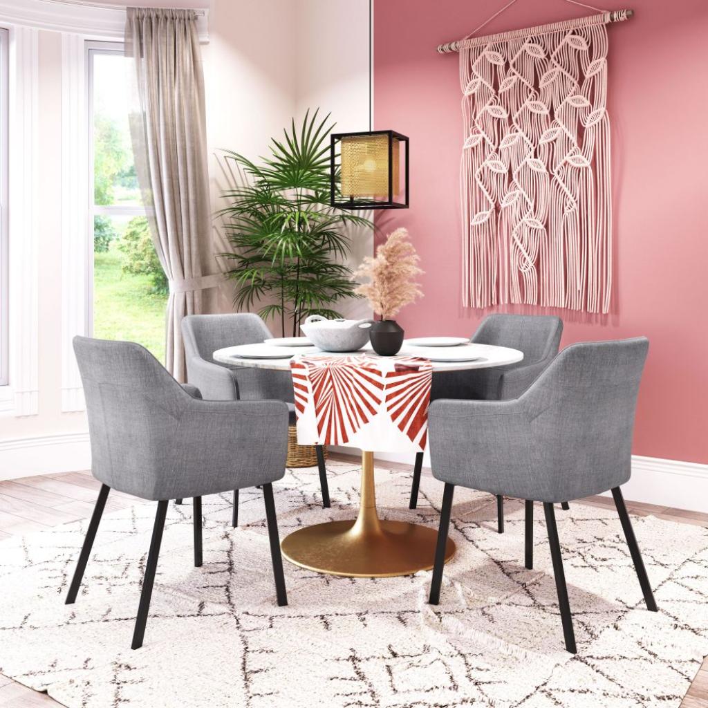 Adage Dining Chair with Steel Frame 2PC