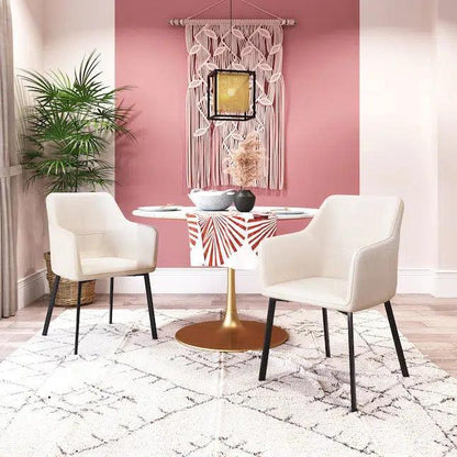 Adage Dining Chair with Steel Frame 2PC