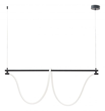Adder Steel Black Ceiling Lamp