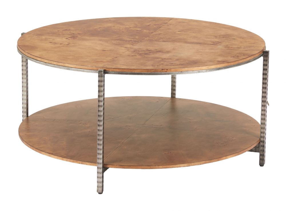 Adna Wood Top Brown Coffee Table