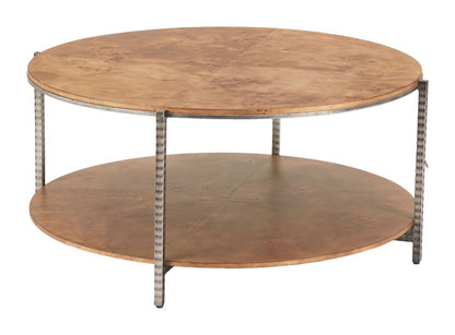 Adna Wood Top Brown Coffee Table