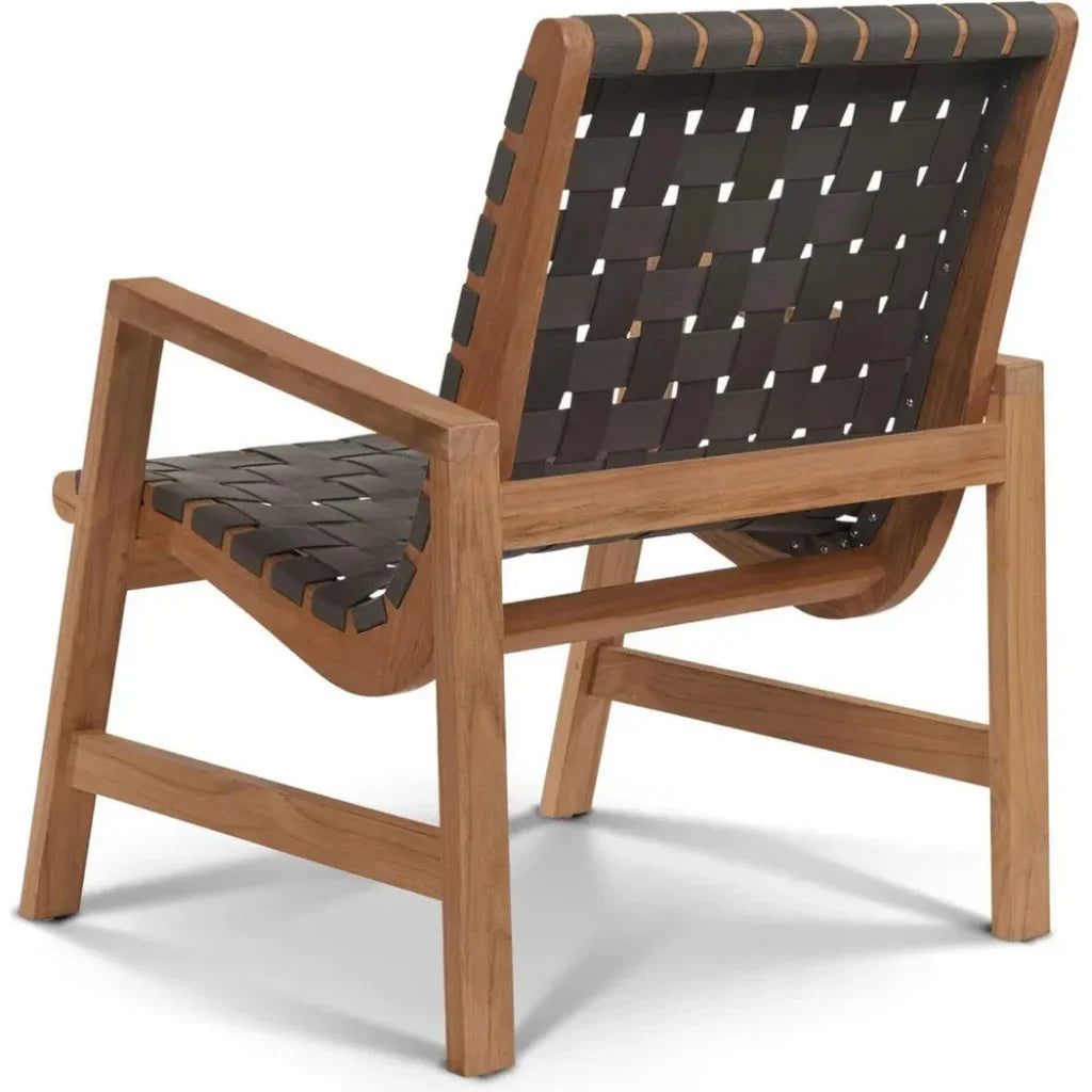 Aero Teak Woven Outdoor Chat Armchair