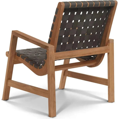 Aero Teak Woven Outdoor Chat Armchair