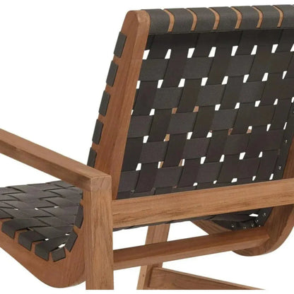 Aero Teak Woven Outdoor Chat Armchair