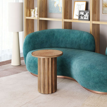 Afinato Wooden Brown Side Table