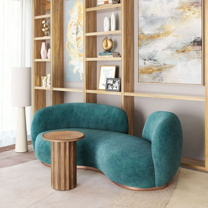 Afinato Wooden Brown Side Table