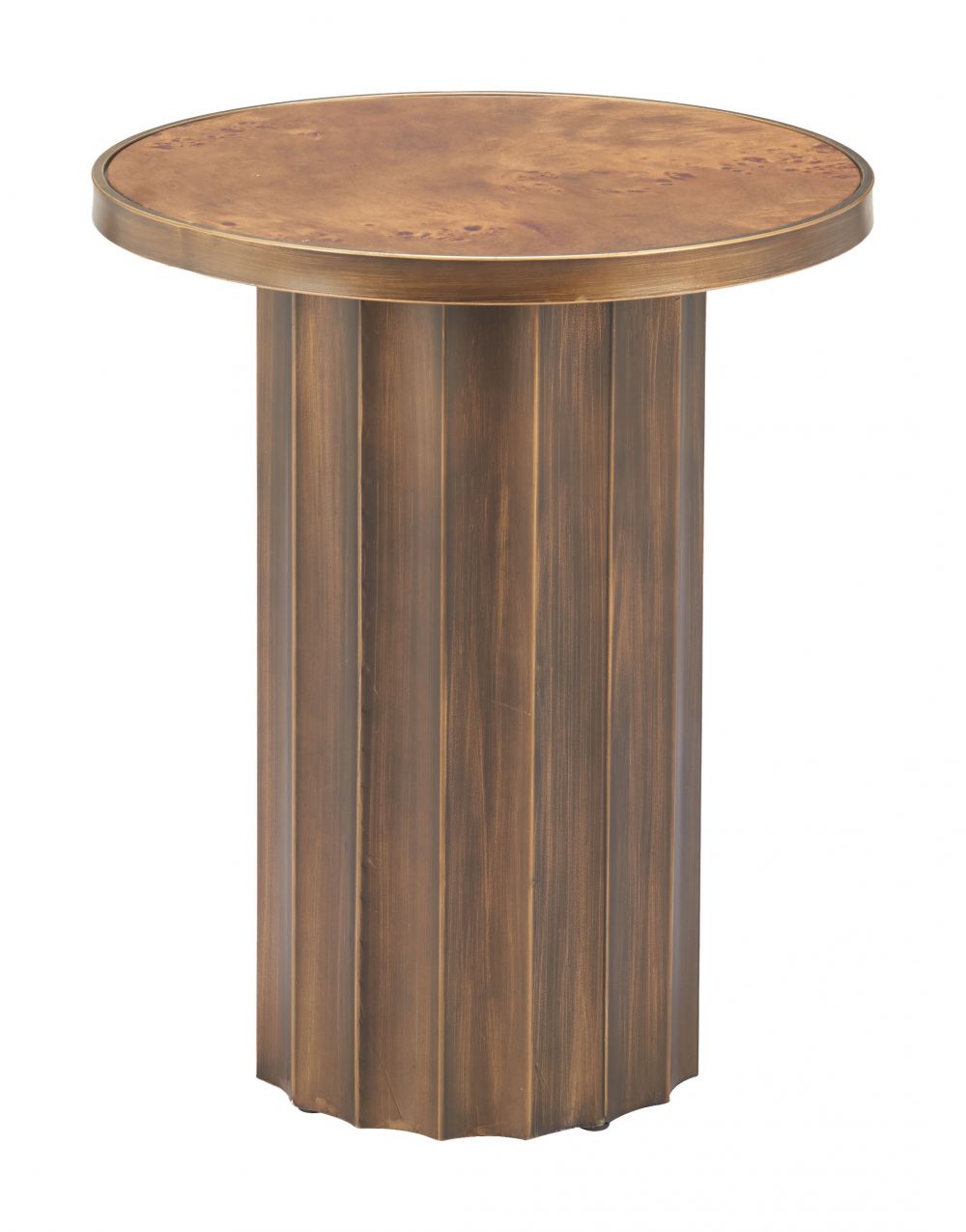Afinato Wooden Brown Side Table