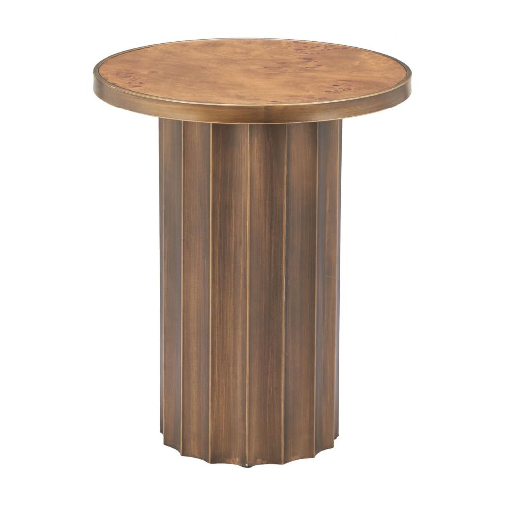 Afinato Wooden Brown Side Table