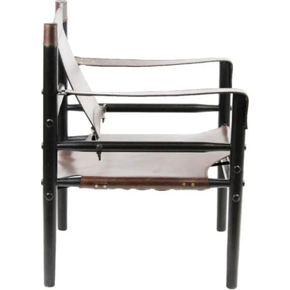 Karly African Tobacco Leather Accent Chair