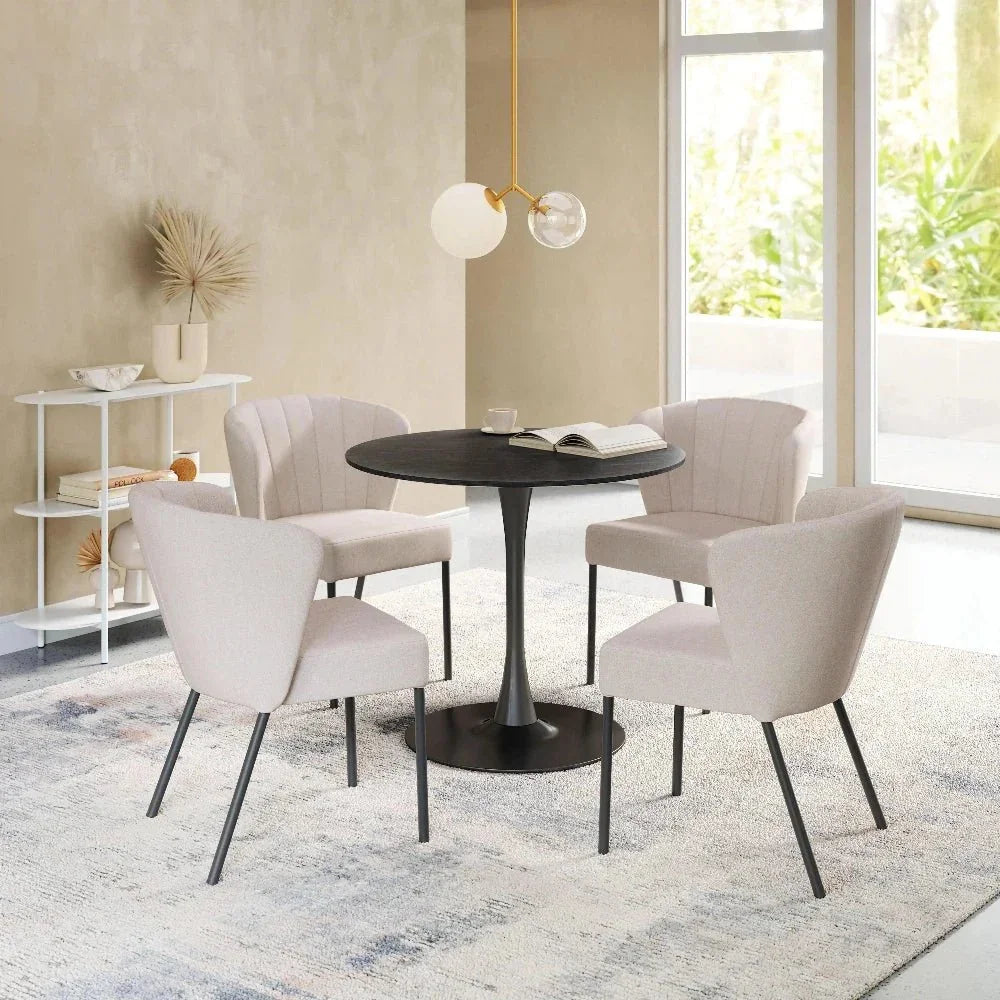 Aimee Performance Fabric Armless Dining Chair 2PC