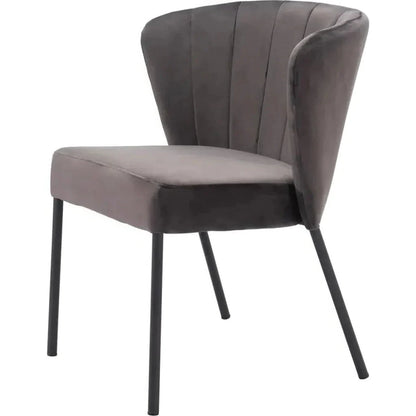 Aimee Performance Fabric Armless Dining Chair 2PC