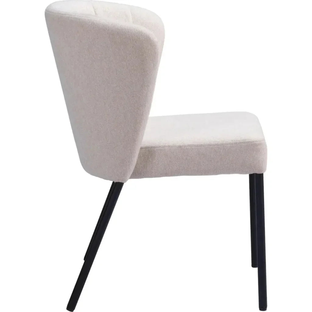 Aimee Performance Fabric Armless Dining Chair 2PC