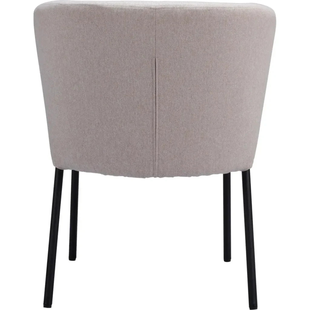 Aimee Performance Fabric Armless Dining Chair 2PC