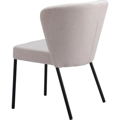 Aimee Performance Fabric Armless Dining Chair 2PC