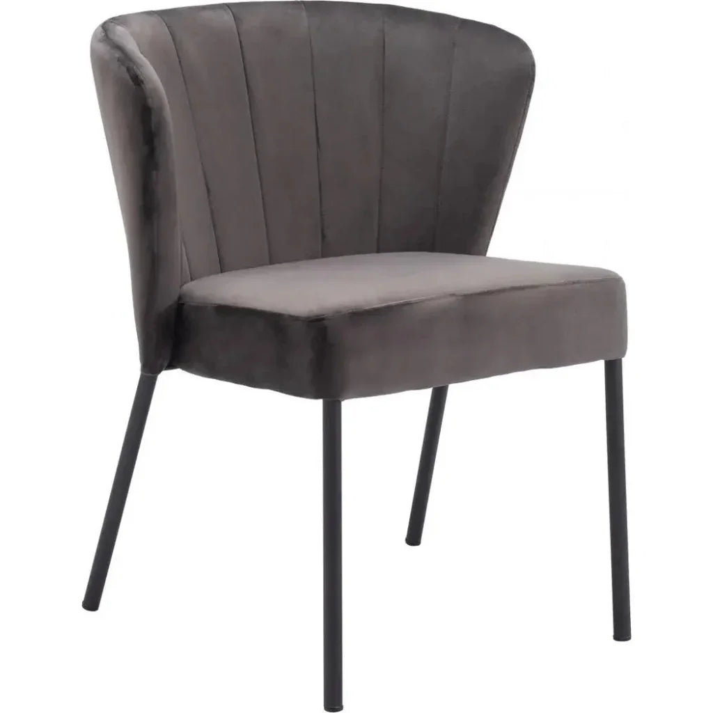 Aimee Performance Fabric Armless Dining Chair 2PC