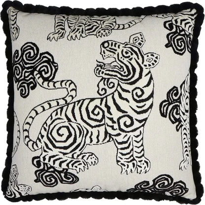 Akbar Tuxedo Novelty Black Large Throw Pillow Insert