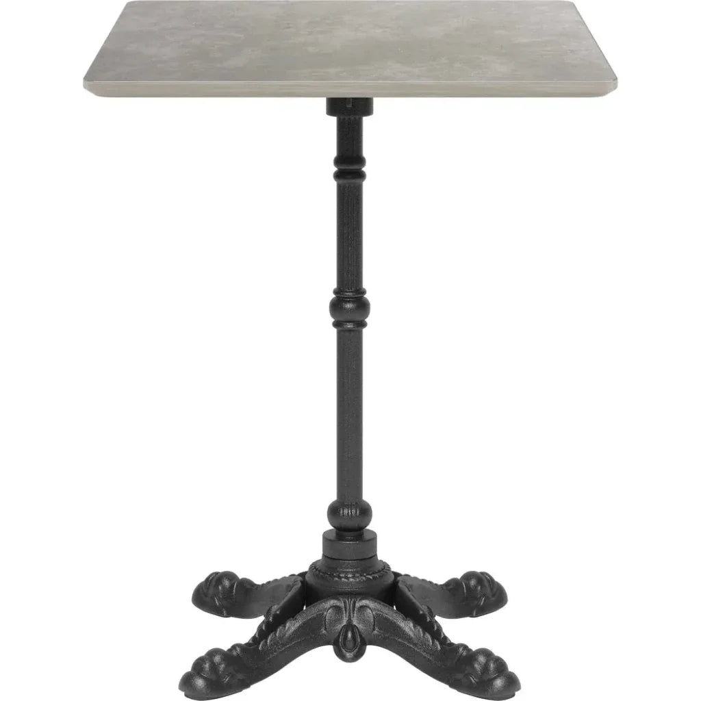 Alfresco Metal Gray Square Dining Table