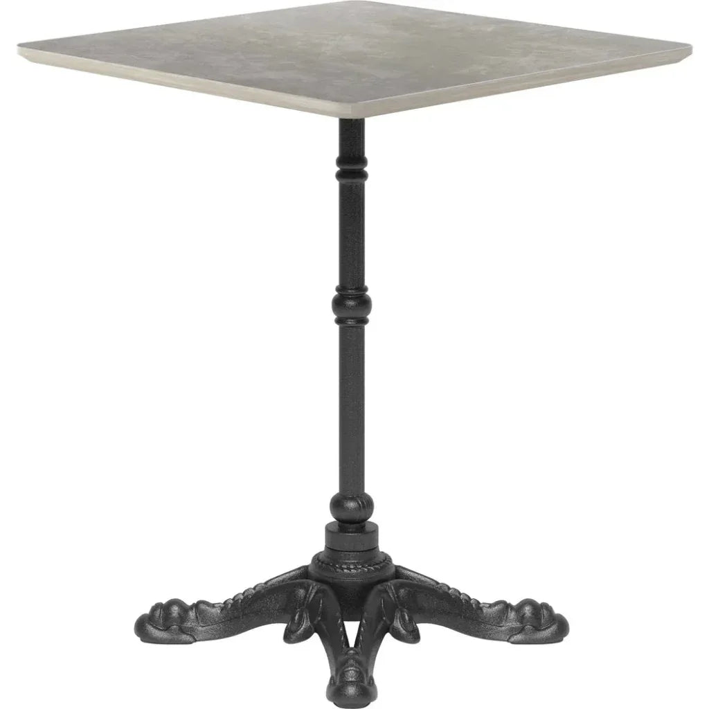 Alfresco Metal Gray Square Dining Table