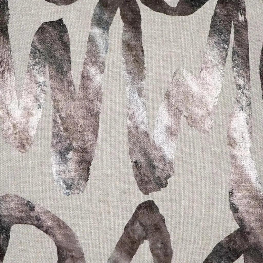 Alita Pewter Abstract Silver Large Throw Pillow Insert