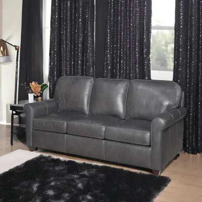 All American Cowboy Custom Made Leather Couch - America