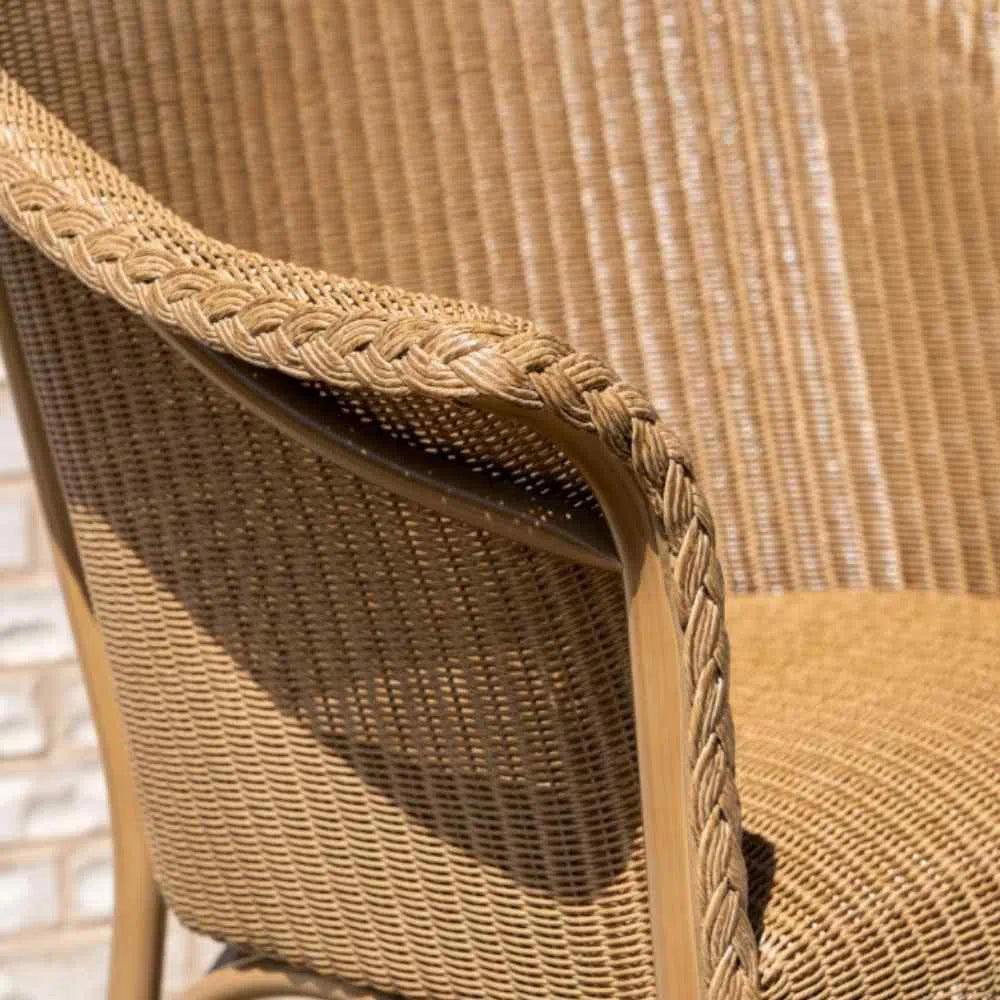 All Seasons Balcony Stool Padded Seat Wicker Outdoor