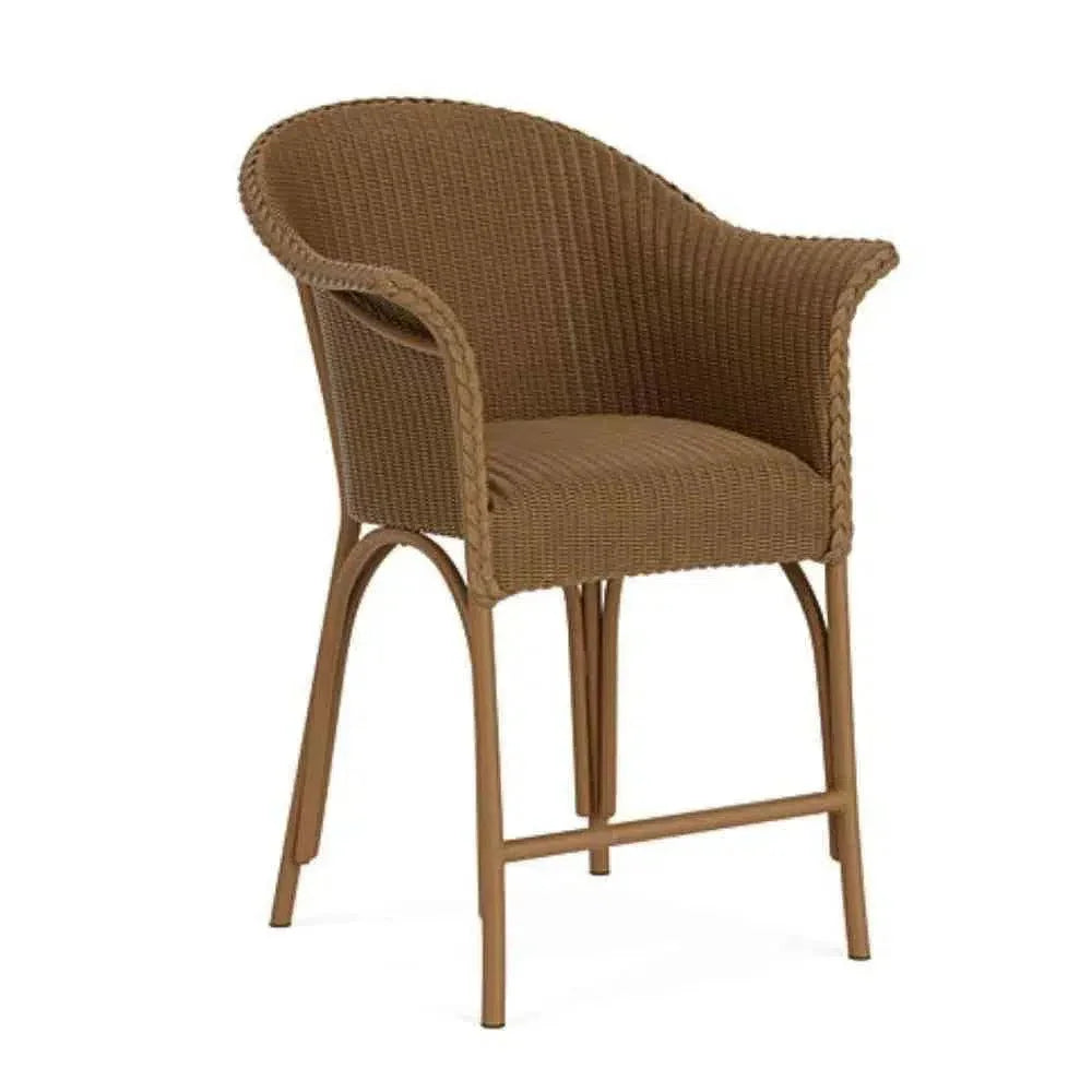 All Seasons Balcony Stool Padded Seat Wicker Outdoor