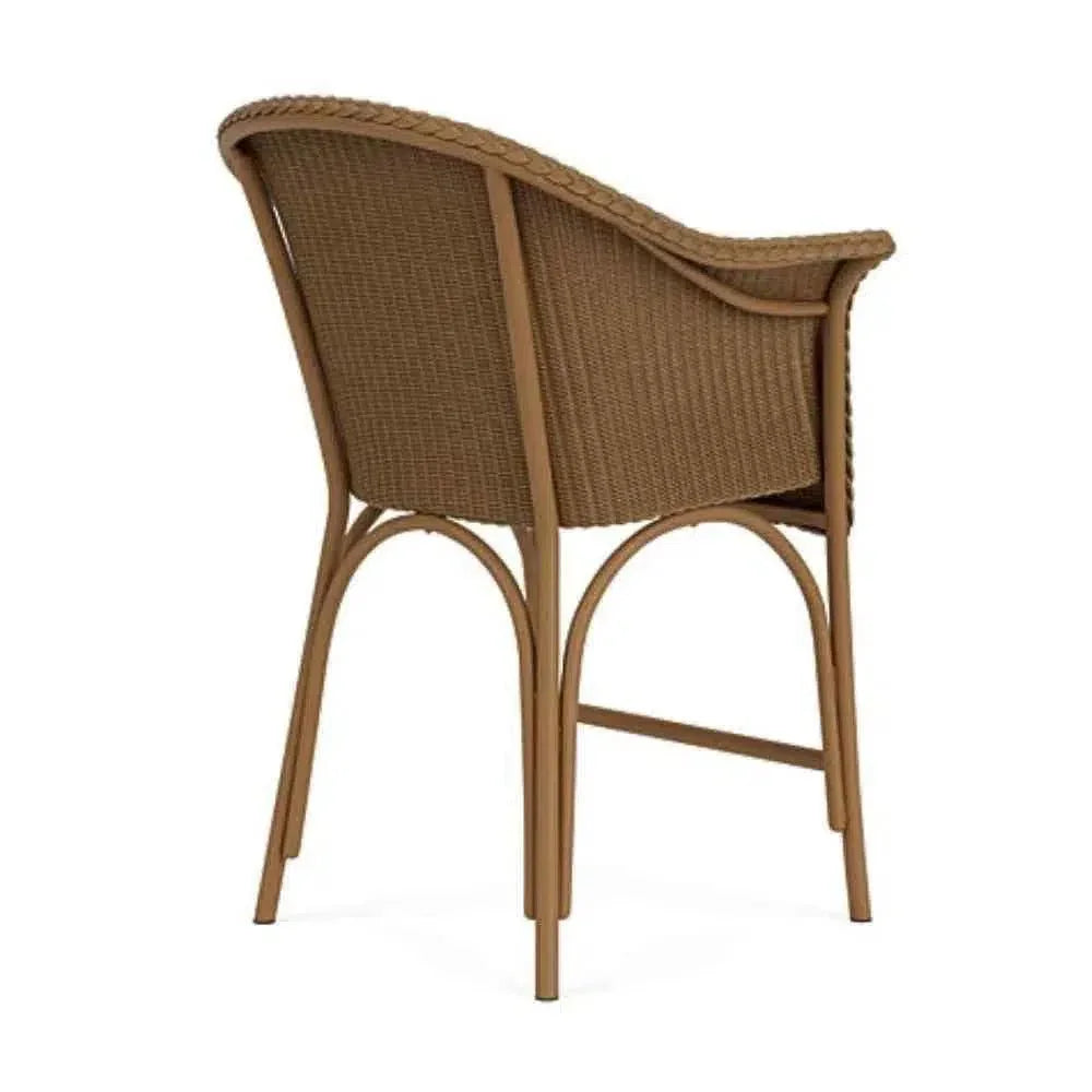 All Seasons Balcony Stool Padded Seat Wicker Outdoor