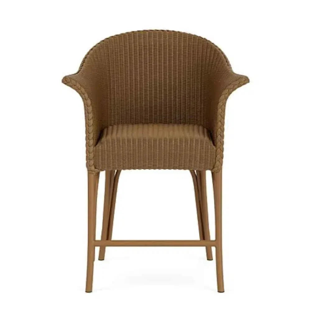 All Seasons Balcony Stool Padded Seat Wicker Outdoor