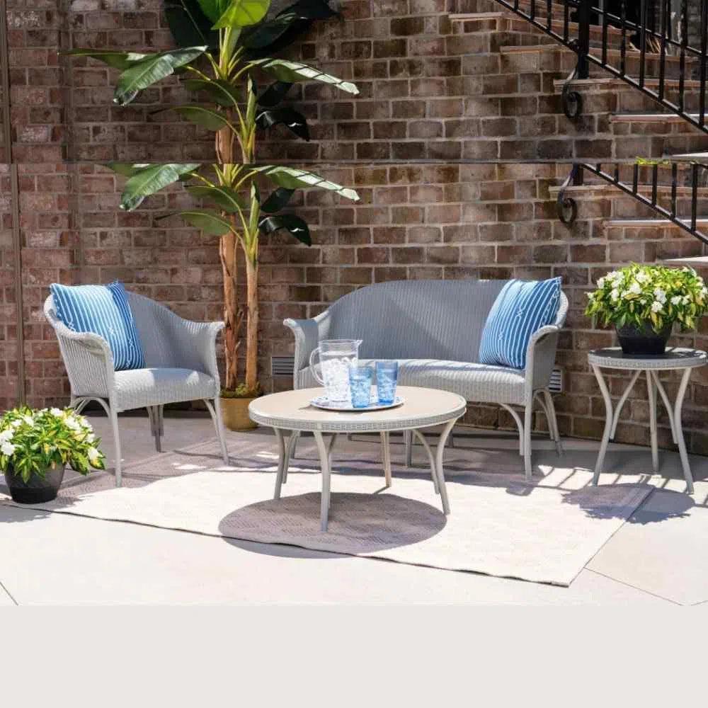 All Seasons Patio Furniture 4 Pc Settle Set