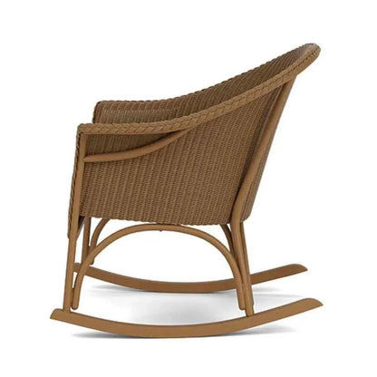 All Seasons Patio High Back Porch Rocker Padded Seat