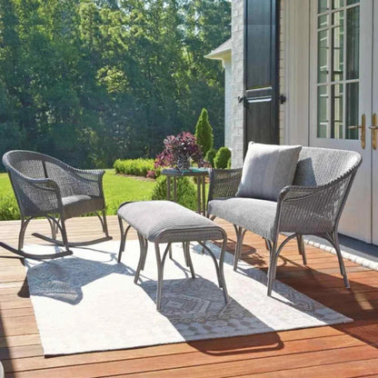 All Seasons Patio Lounge Rocker Padded Seat