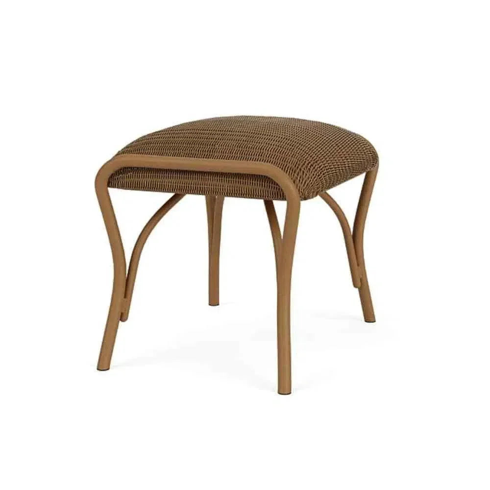 All Seasons Patio Ottoman Bench Padded Seat Outdoor