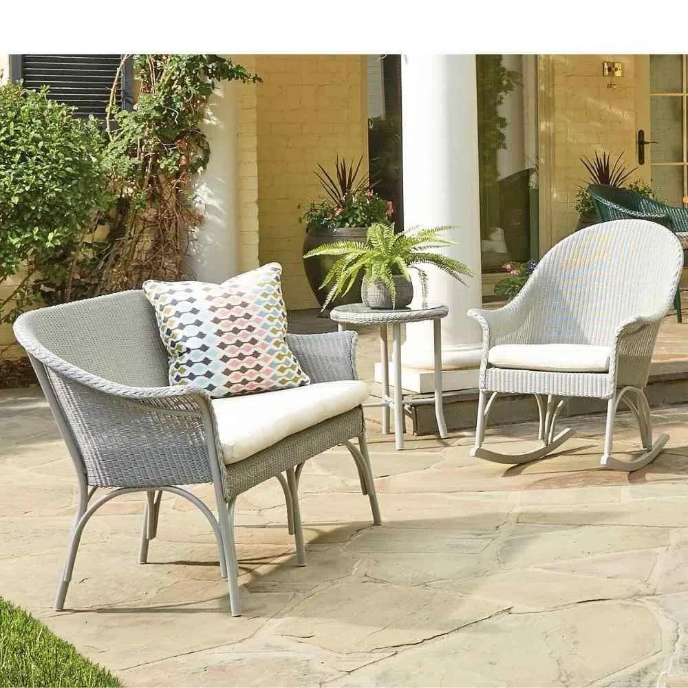 All Seasons Settee Sunbrella Cushion Wicker Outdoor