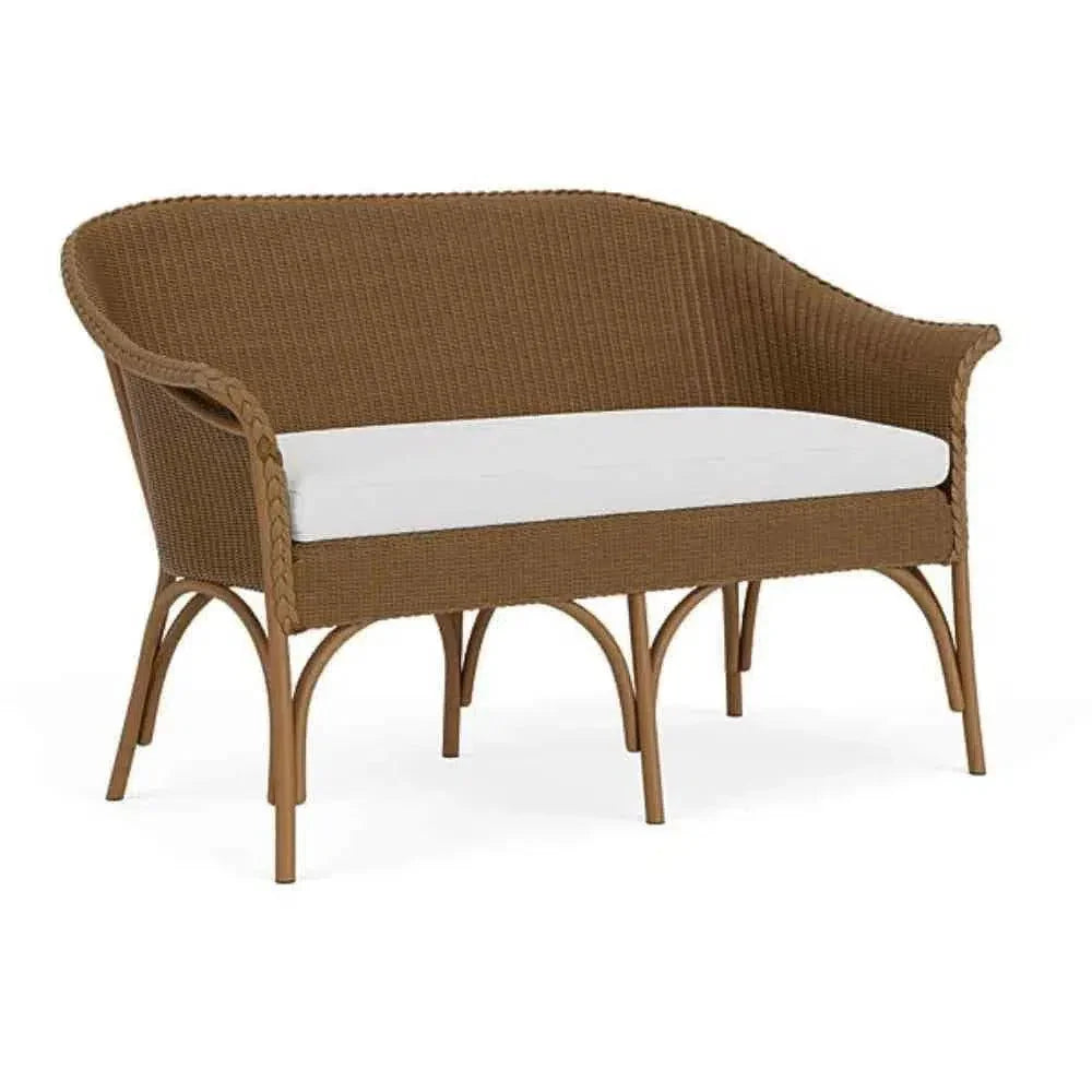 All Seasons Settee Sunbrella Cushion Wicker Outdoor