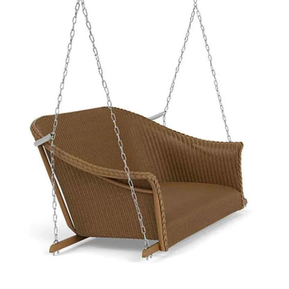 All Seasons Settee Swing Padded Seat Wicker Outdoor