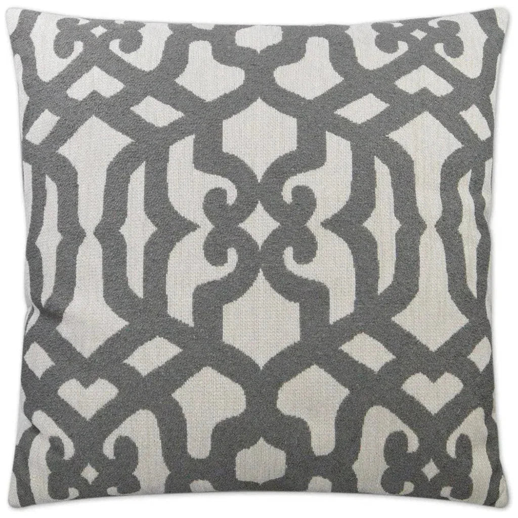 Allure Grey Grey Throw Pillow With Insert