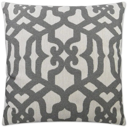 Allure Grey Grey Throw Pillow With Insert