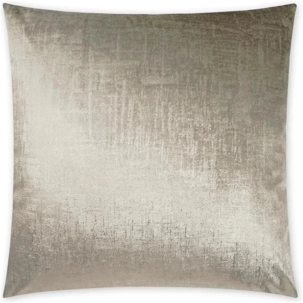 Alnwick Buff Glam Solid Taupe Large Throw Pillow Insert