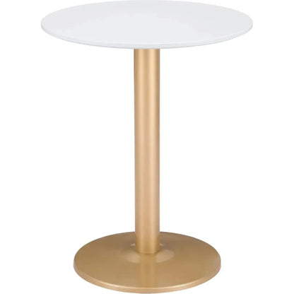 Alto Bistro Table White & Gold