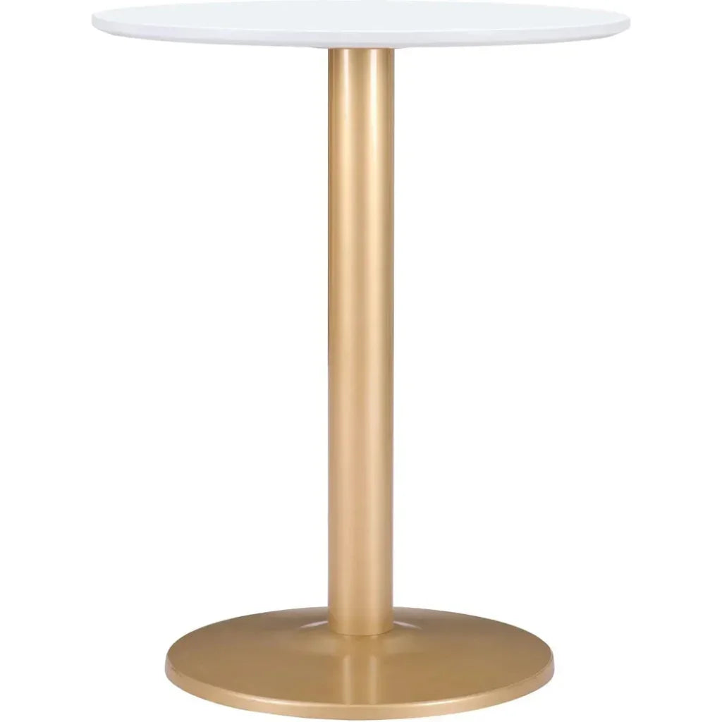 Alto Bistro Table White & Gold